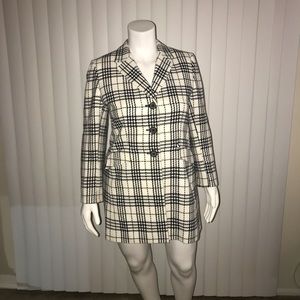 Plaid trench